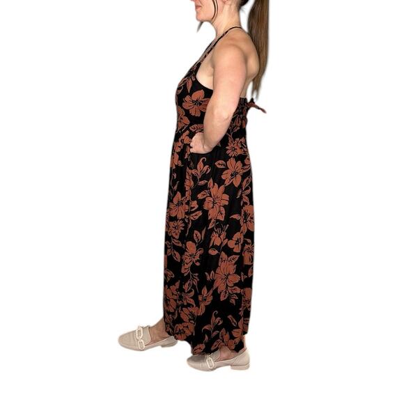 FREE PEOPLE Terracotta Linen Perfect Sundress Dark Combo Women's Size Small - Picture 3 of 10